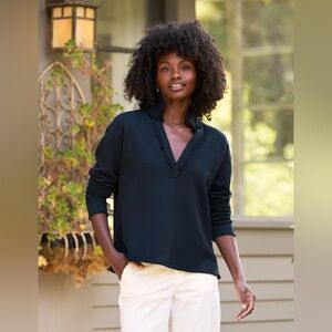 Frank & Eileen Patrick popover fleece Henley British royal navy